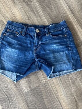 J. Crew Women's Medium Blue Distressed Denim Cutoff Shorts